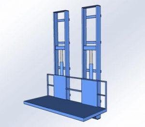 Goederenlift dubbele kolom