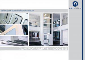 Brochure van de luxe platformlift